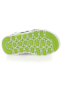 Sandali sportivi blu e verdi con velcro Superga S83U507