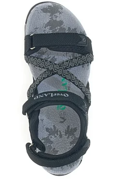 Sandali Sportivi con Velcro Neri Overland 22326