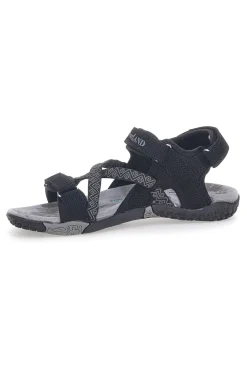 Sandali Sportivi con Velcro Neri Overland 22326