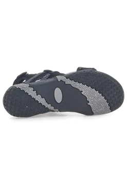 Sandali Sportivi con Velcro Neri Overland 22326