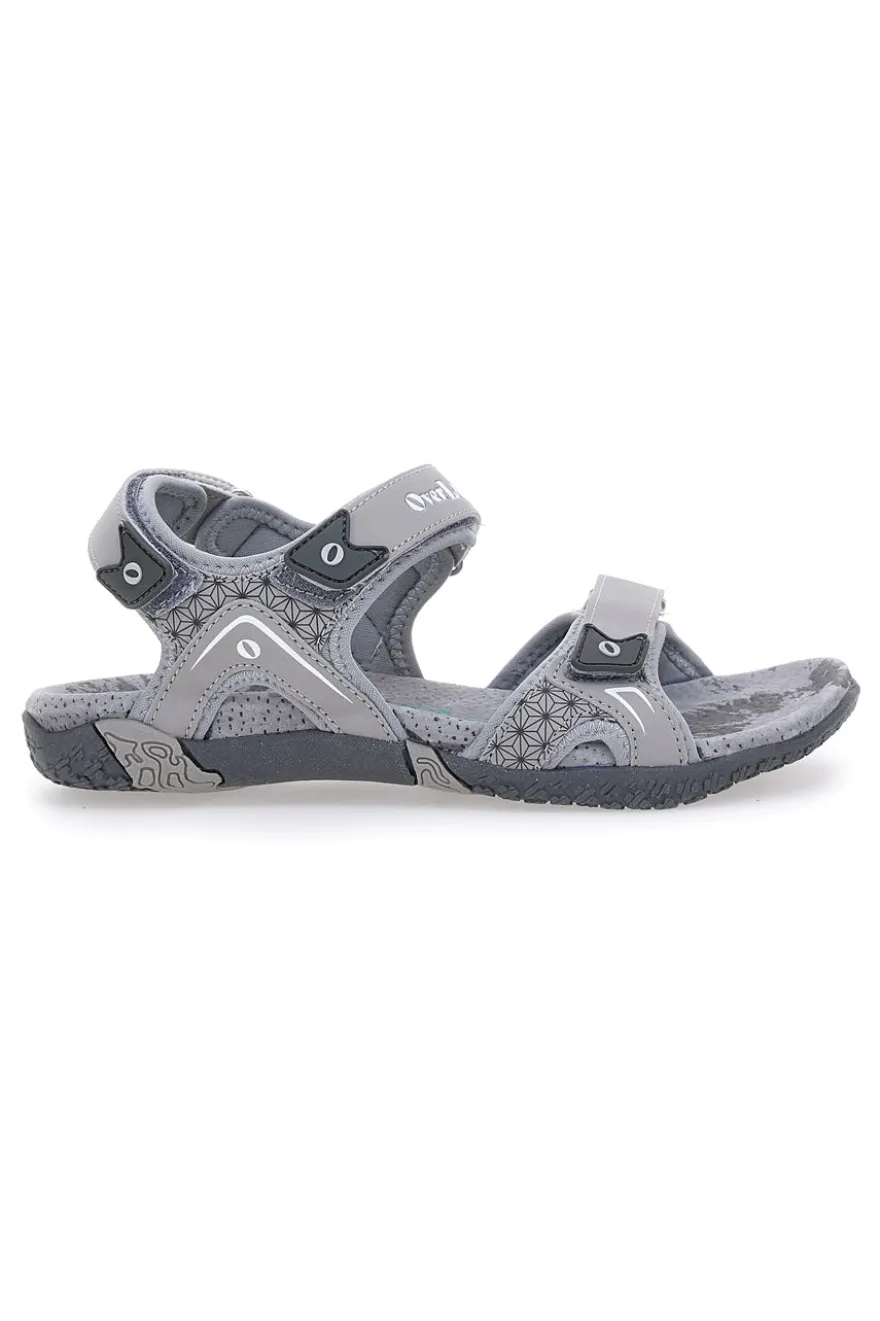 Sandali Sportivi Grigi Con Strappi Overland 22324