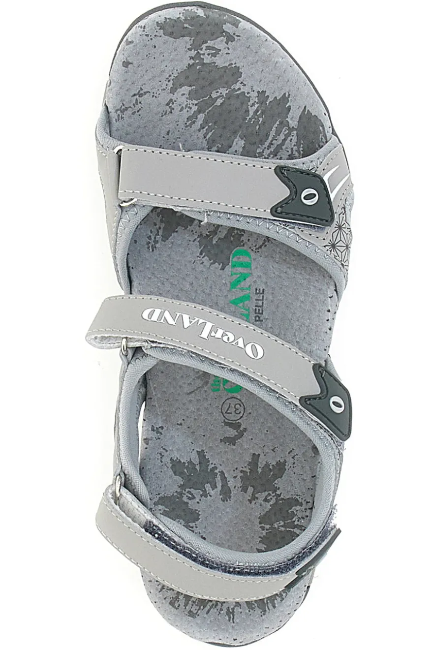 Sandali Sportivi Grigi Con Strappi Overland 22324