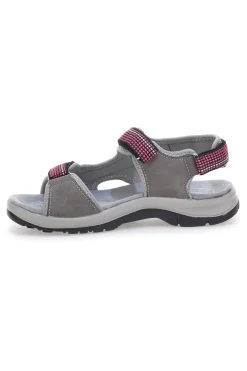 Sandali sportivi grigi e fucsia con chiusura a strappo TIGLIO 51358