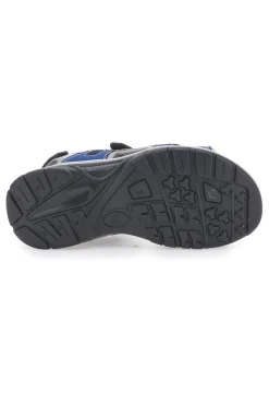 Sandali sportivi grigi e blu con chiusura a strappo TIGLIO 51357
