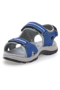 Sandali sportivi grigi e blu con chiusura a strappo TIGLIO 51357