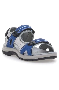Sandali sportivi grigi e blu con chiusura a strappo TIGLIO 51357