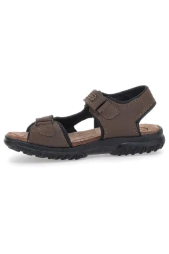 Sandali Sportivi Marroni Con Sottopiede in Pelle Marmaduke 2426
