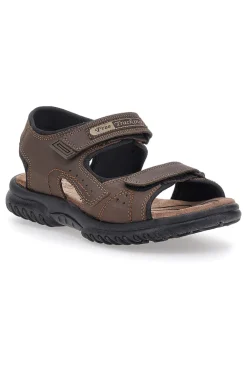 Sandali Sportivi Marroni Con Sottopiede in Pelle Marmaduke 2426