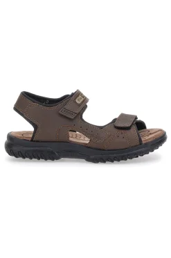Sandali Sportivi Marroni Con Sottopiede in Pelle Marmaduke 2426