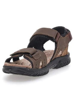 Sandali Sportivi Marroni Con Sottopiede in Pelle Marmaduke 3333