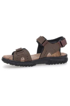 Sandali Sportivi Marroni Con Sottopiede in Pelle Marmaduke 3333