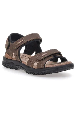 Sandali Sportivi Marroni Con Sottopiede in Pelle Marmaduke 3333