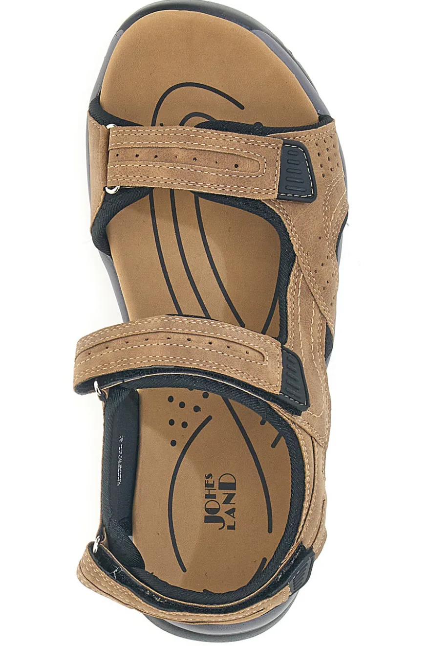 Sandali sportivi marroni con strappi regolabili Johes Land CNSS25T14