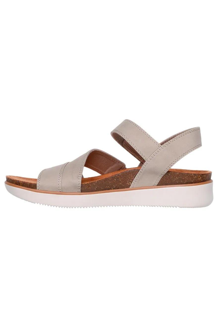 Sandali taupe con cinturini regolabili Skechers LIFTED COMFORT