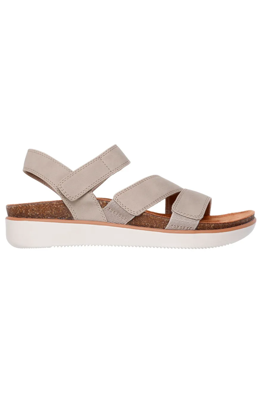 Sandali taupe con cinturini regolabili Skechers LIFTED COMFORT