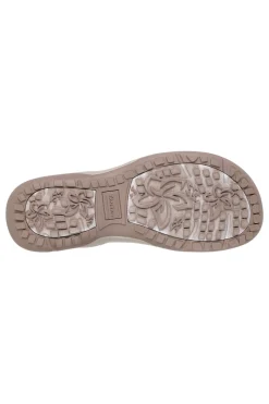 Sandali taupe con fasce elastiche Skechers REGGAE SLIM SUNNYSIDE 2.0