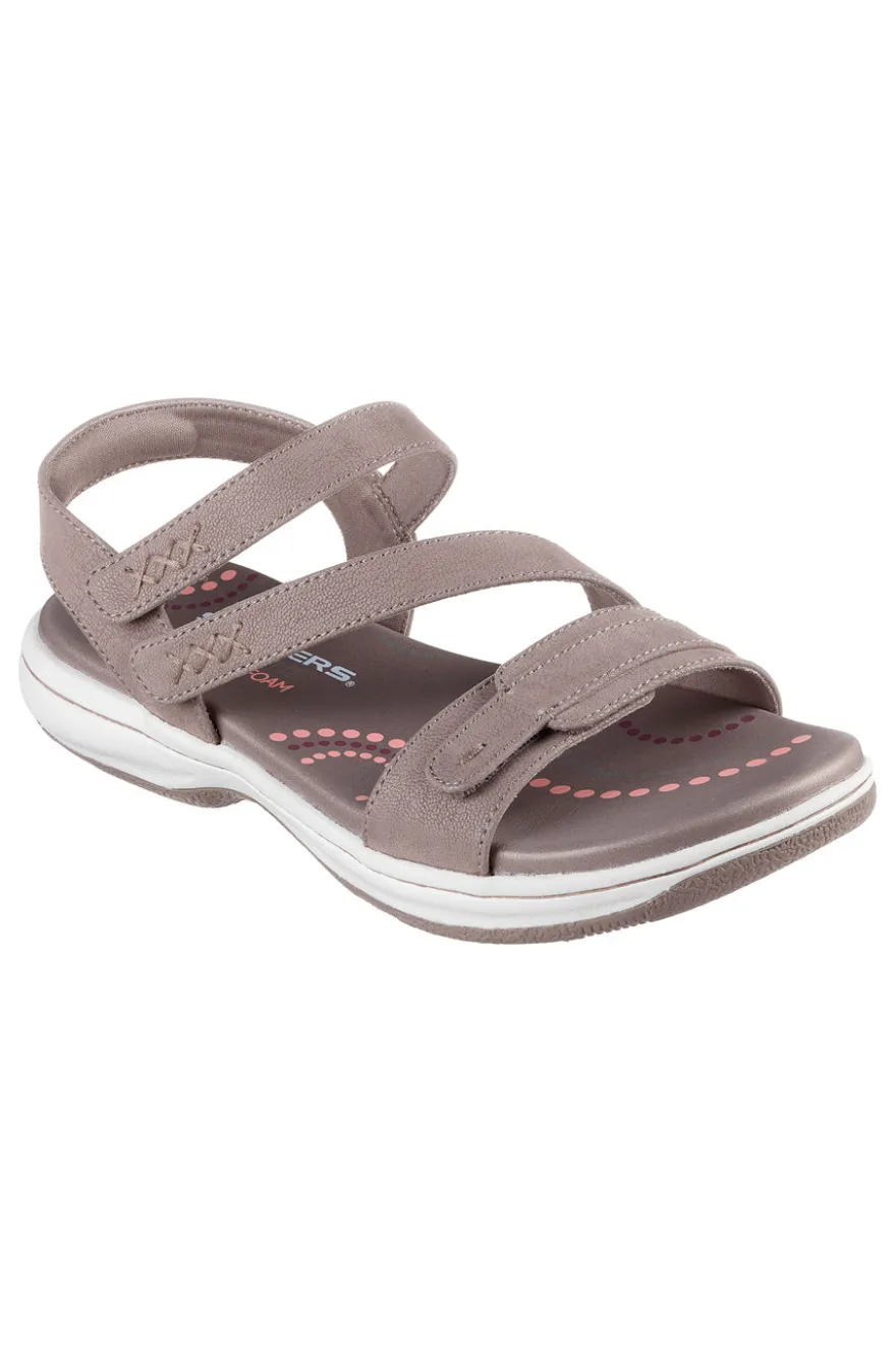 Sandali taupe con fasce regolabili Skechers BAYSHORE BASIC NECESSITY