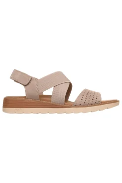 Sandali taupe con fascia incrociata e Arch Fit Skechers Arch Fit Oasis B Perf