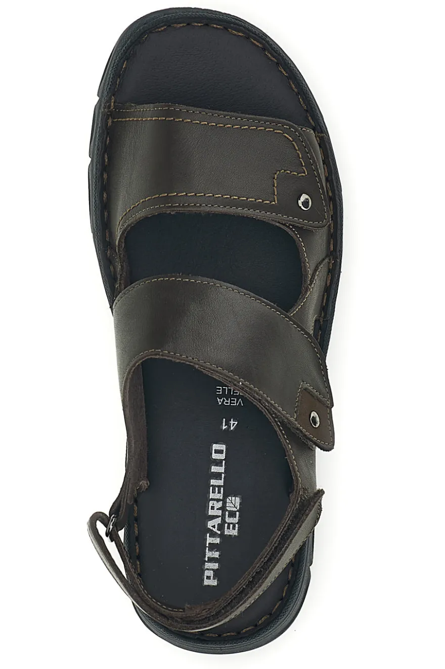 Sandali taupe con strappi regolabili Pittarello eco 2617163