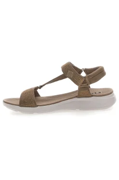 Sandali Taupe con Velcro e Glitter THE FIRST ACTIVE 6