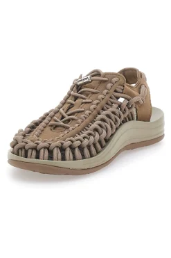 Sandali taupe intrecciati effetto corda gorpcore PITTARELLO TIERRA TOYA