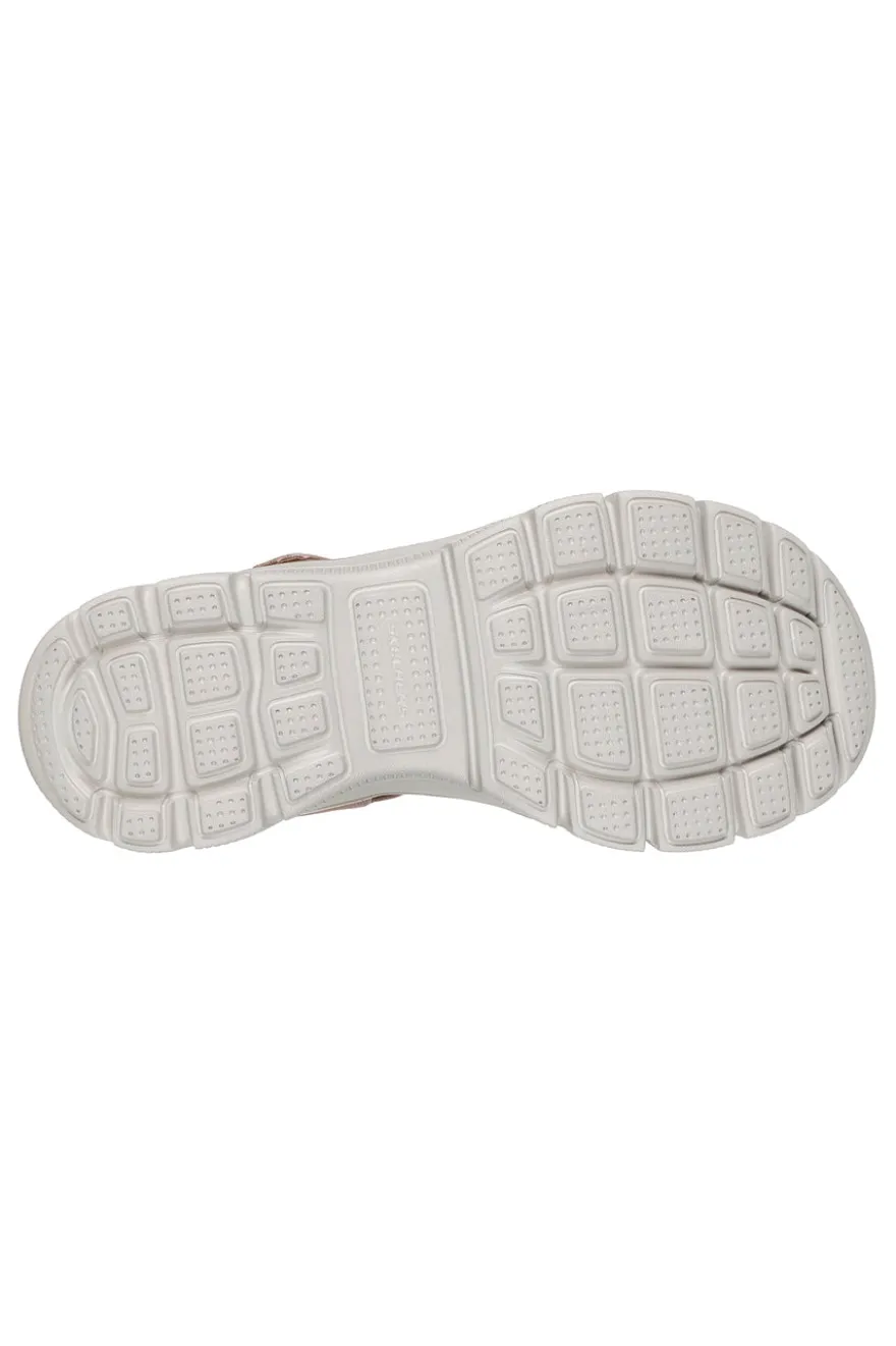 Sandali taupe metallizzato con tripla fascia regolabile Skechers EASY GOING ALL DAY CHIC