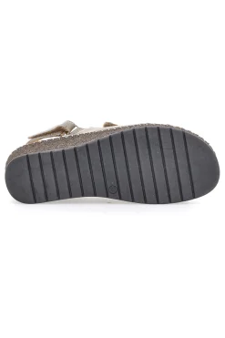 Sandali Taupe Sling-back Con Velcro Pittarello 42063