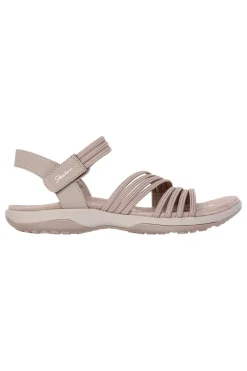Sandali Vegan Taupe Skechers Reggae Slim Coffee Run