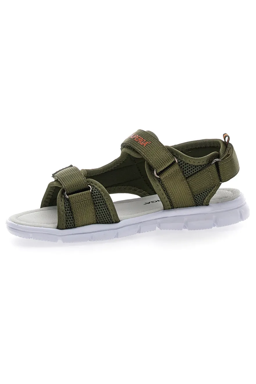 Sandali Verde Militare con Fasce Regolabili con Velcro Superga 83478