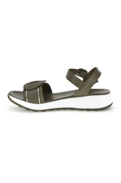 Sandali verde oliva con cinturino regolabile suola comfort Plocadi Bza2423820