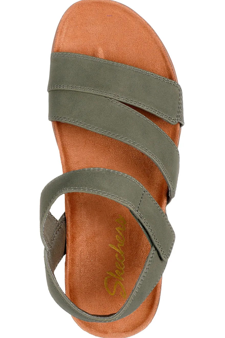 Sandali verde oliva con cinturini regolabili Skechers LIFTED COMFORT