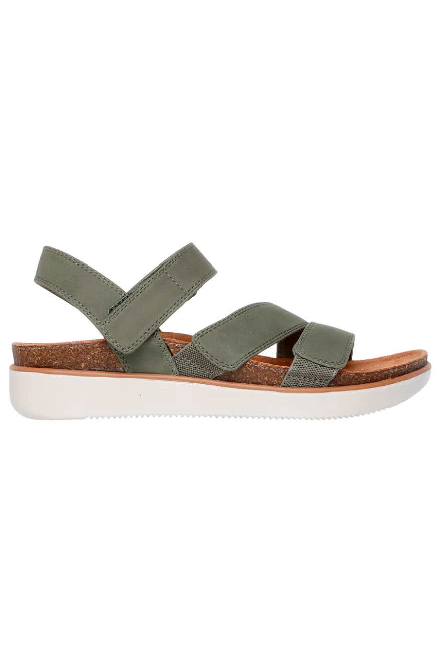 Sandali verde oliva con cinturini regolabili Skechers LIFTED COMFORT