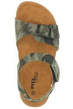 Sandali Verdi Camouflage Con Strappi In Velcro Pitt Kids 14432