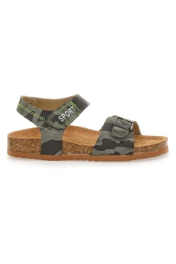 Sandali Verdi Camouflage Con Strappi In Velcro Pitt Kids 14432