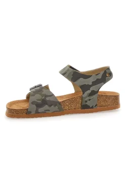 Sandali Verdi Camouflage Con Strappi In Velcro Pitt Kids 14432
