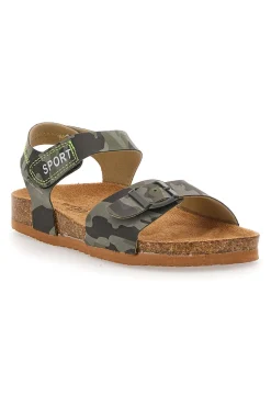 Sandali Verdi Camouflage Con Strappi In Velcro Pitt Kids 14432