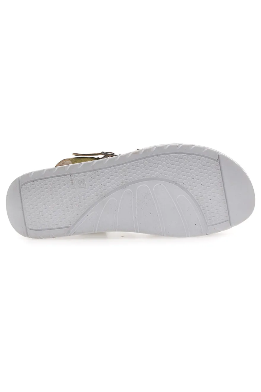 Sandali verdi con cinturino comfort Inblu 48 CN