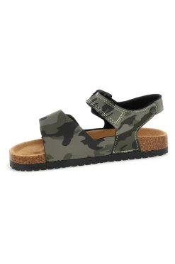 Sandali verdi con doppio strappo Pitt kids 14604