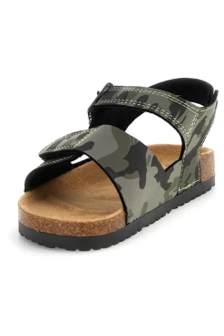 Sandali verdi con doppio strappo Pitt kids 14604