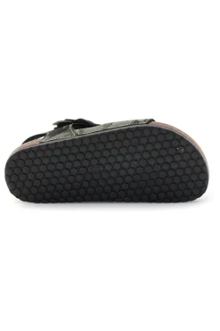 Sandali verdi con doppio strappo Pitt kids 14604