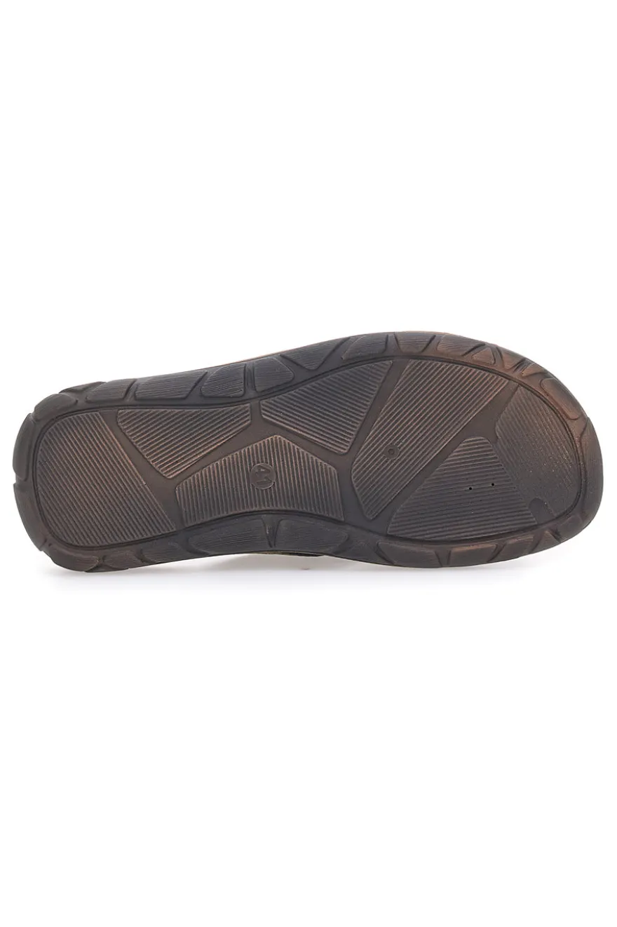 Sandali verdi con fasce incrociate e sottopiede comfort Inblu 03 VT