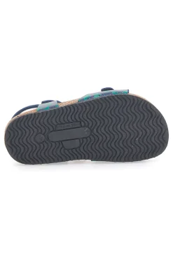 Sandali verdi con stampa jungle e doppia fibbia PITTARELLO BIO 257A066SR