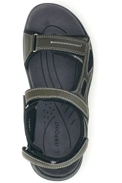 Sandali verdi con strappi in velcro Jerpoint CN8