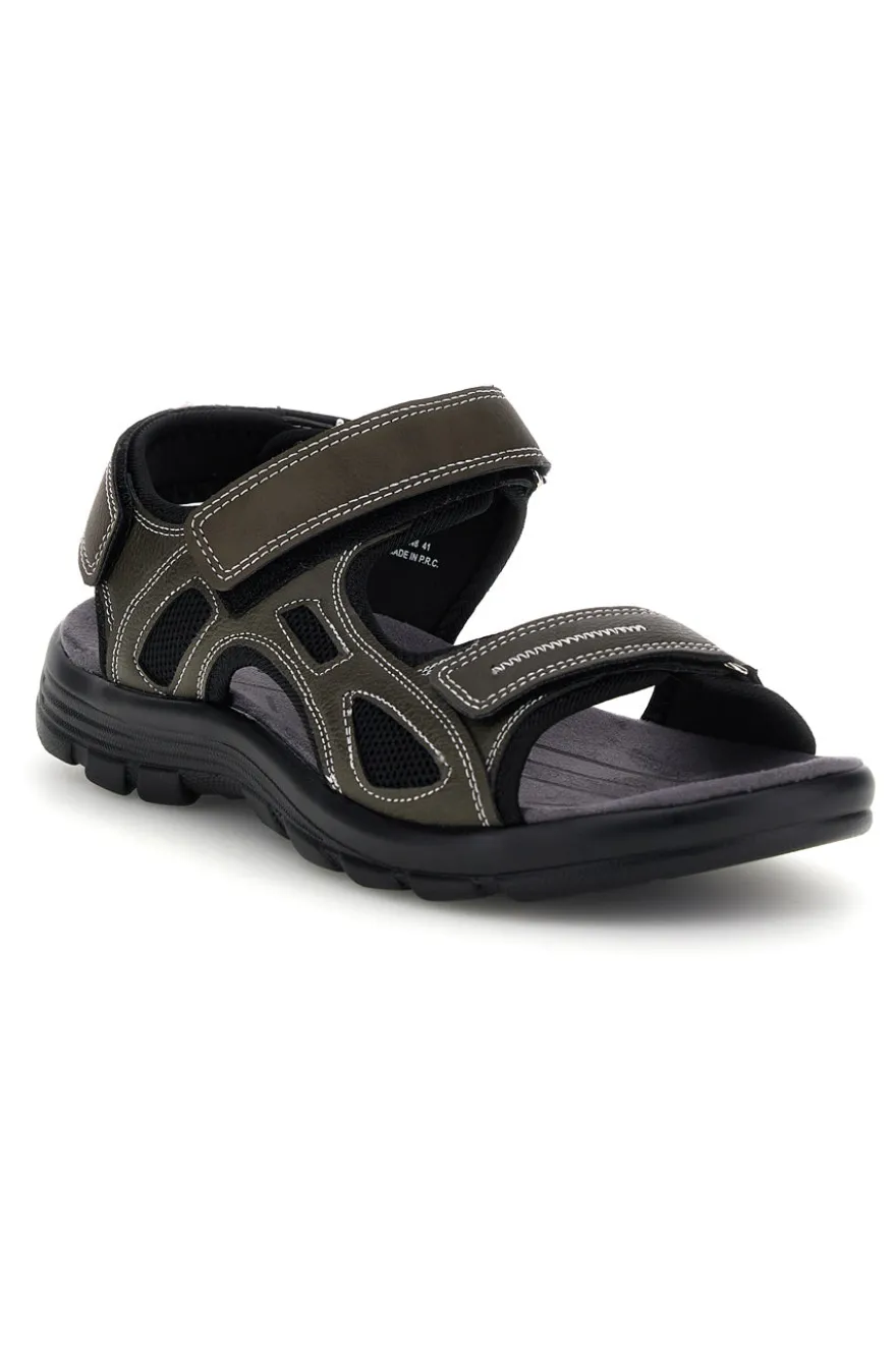 Sandali verdi con strappi in velcro Jerpoint CN8