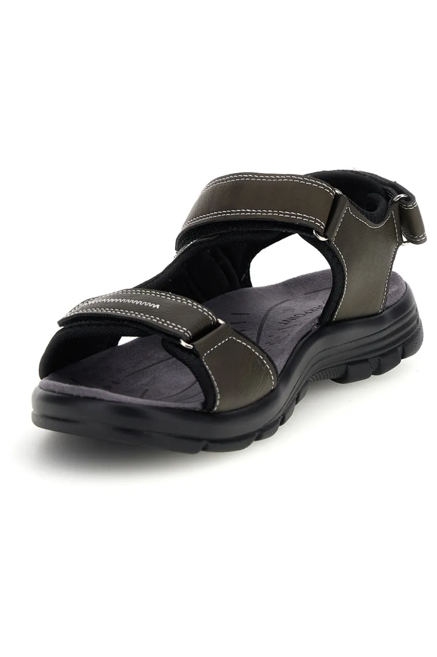 Sandali verdi con strappi in velcro Jerpoint CN8