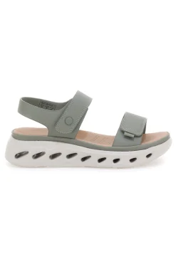 Sandali Verdi Con Strappo in Velcro e Suola Ammortizzata Plocadi G88382