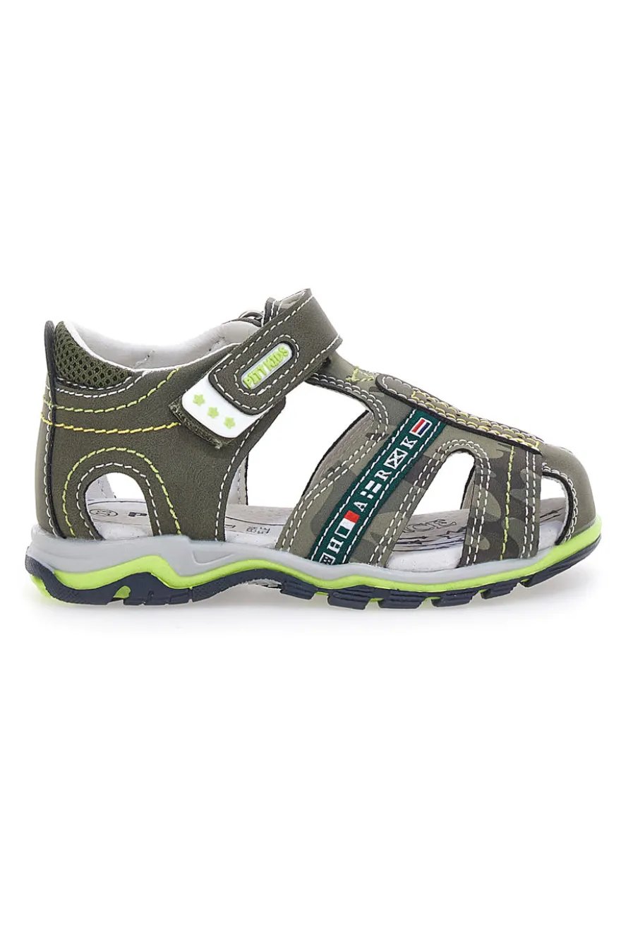 Sandali verdi con Velcro Pitt Kids 12540