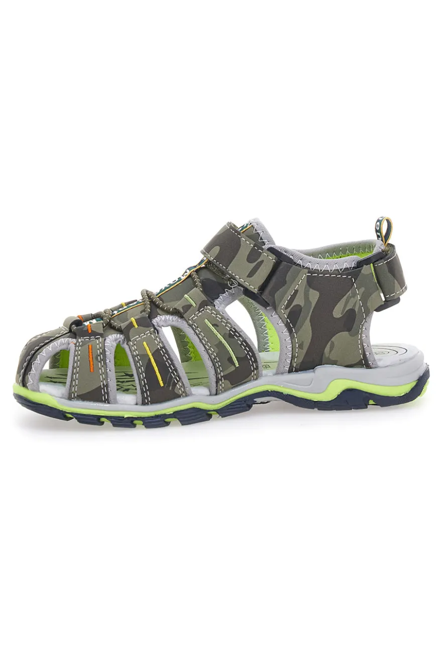 Sandali verdi fisherman con Velcro Pitt Kids 14371