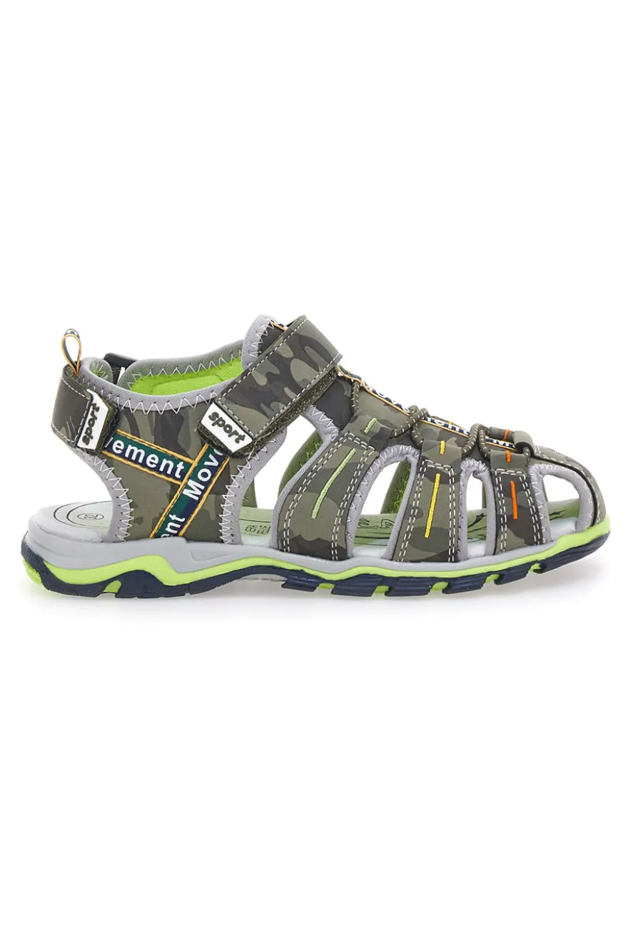 Sandali verdi fisherman con Velcro Pitt Kids 14371