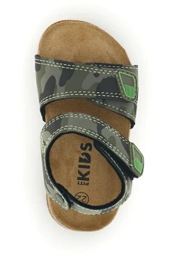 Sandali verdi mimetici con strappi Pitt kids 14512